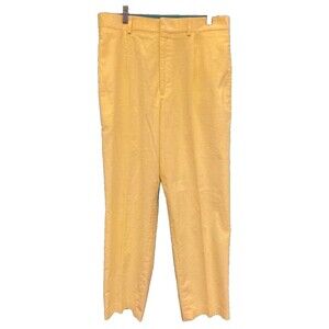 Anonymous Butter Cream Corduroy Pants Mens Size 33 Made USA Preppy Academia